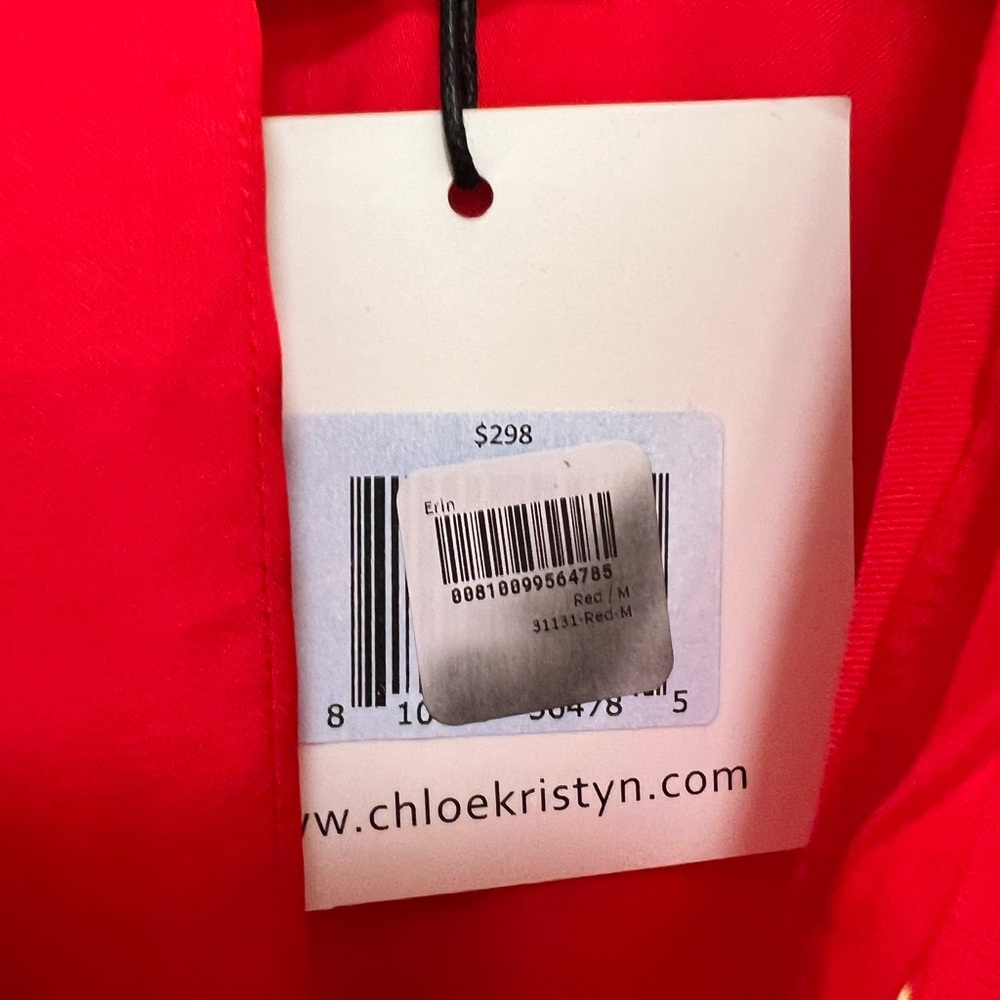 NWT Chloe Kristyn Erin Button Down Top with Tie Belt - Picture 12 of 13